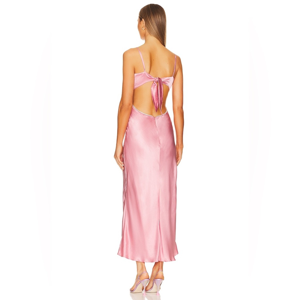 (Medium) Bardot Diamonte slip Satin Gown
